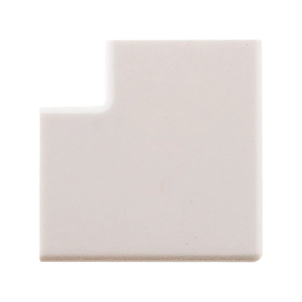 Zenitech Lot de 4 angles plats 20 x 10mm - Blanc -