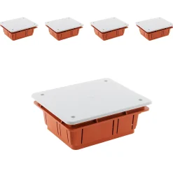 Zenitech Lot de 5 boîtes dérivation à encastrer -