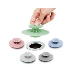 Deko Evacuation D'Évier-Lot de 5 bouchons de vidange en silicone pour baignoire, évier, douche