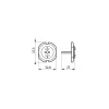 Thirard Lot de 12 caches prises, blanc -