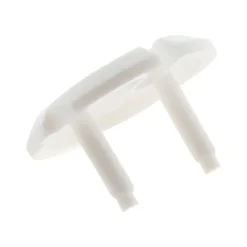 Zenitech Cache-Prise-Lot de 3 caches prises 2 P+T + clef - Blanc -