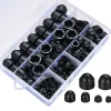 Ewt Cache Vis Et Cache Trou-Lot de 145 capuchons à vis plastique noir M4 M5 M6 M8 M10 M12 ewwtrey