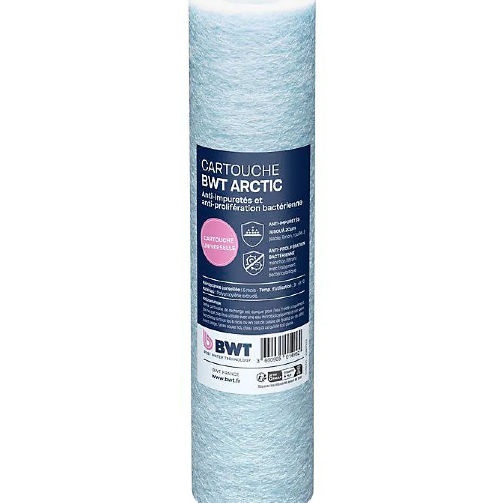 BWT Filtre Anti Calcaire-Lot De 3 Cartouches Arctic 20microns - Cartouches Anti Impuretés
