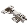 Deko Lot de 8 charnières de porte d'armoire de cuisine en acier à 110 degrés, fermeture lente, clip de 35 mm