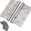 Deko Lot de 2 charnières de porte invisibles en acier inoxydable 10,2 cm