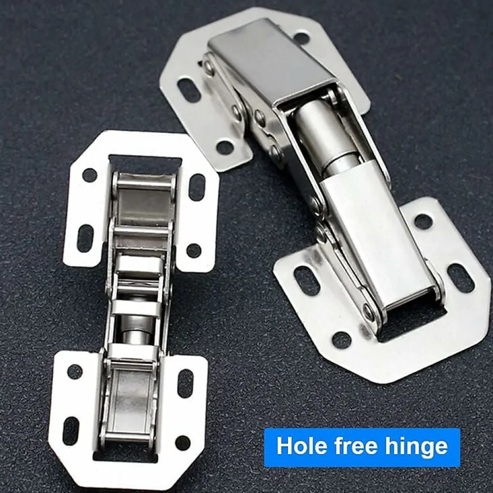 Deko Lot de 4 charnières invisibles à 90 degrés pour portes d'armoires de cuisine, 77 mm