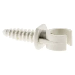 Zenitech Fixation Et Raccordement Du Câble-Lot de 10 clips avec chevilles diamètre 16mm - Gris -