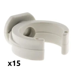 Zenitech Lot de 150 clips diamètre 25mm sans chevilles -