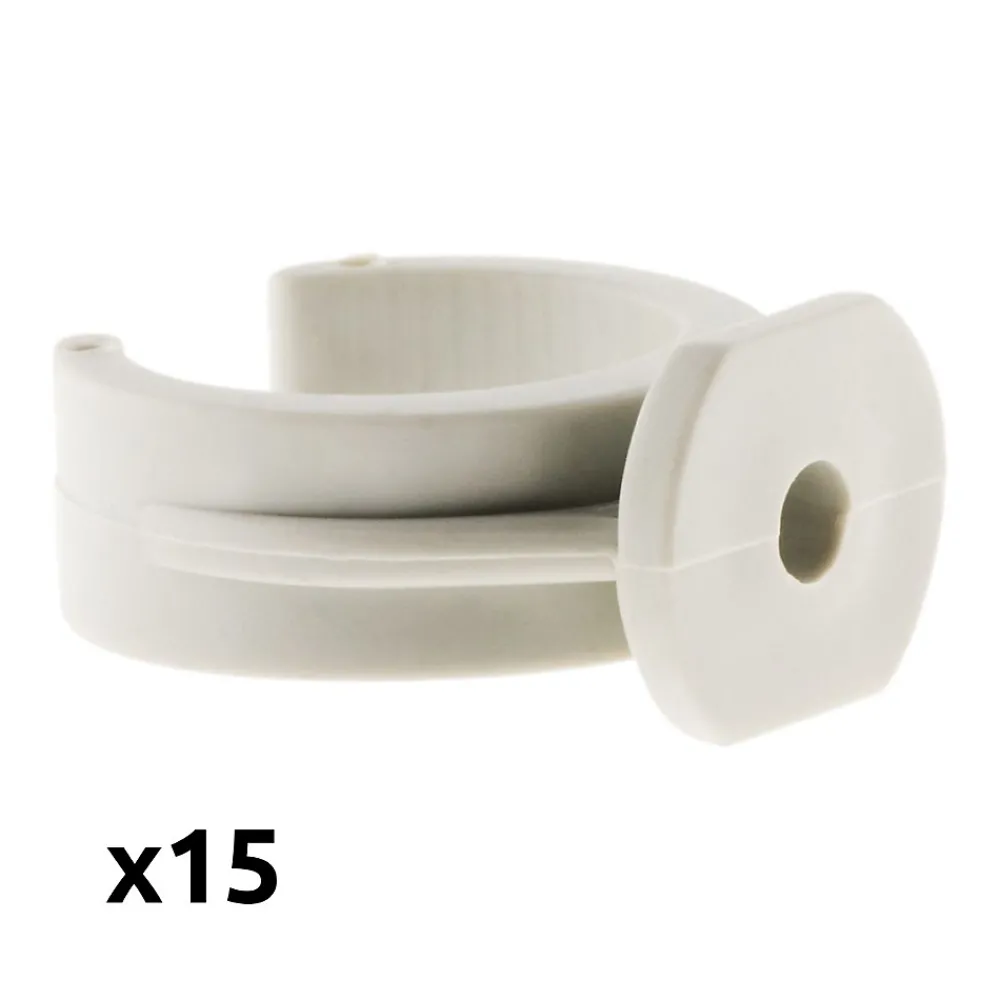 Zenitech Lot de 150 clips diamètre 25mm sans chevilles -