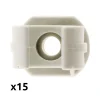 Zenitech Lot de 15 clips diamètre 20mm sans chevilles -