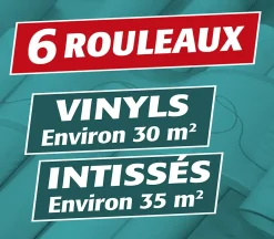 Semin Lot de 3 Colle en Poudre pour Papiers Peints Vinyls et Intissés , Boite de 300 g