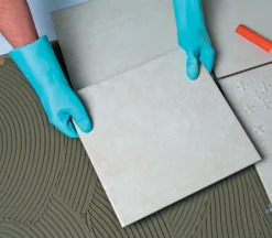 Semin Lot de 3 colles pour Carrelage Haute Performance Kedofix , Prêt à l'emploi, Intérieur/extérieur, seau de 20 kg