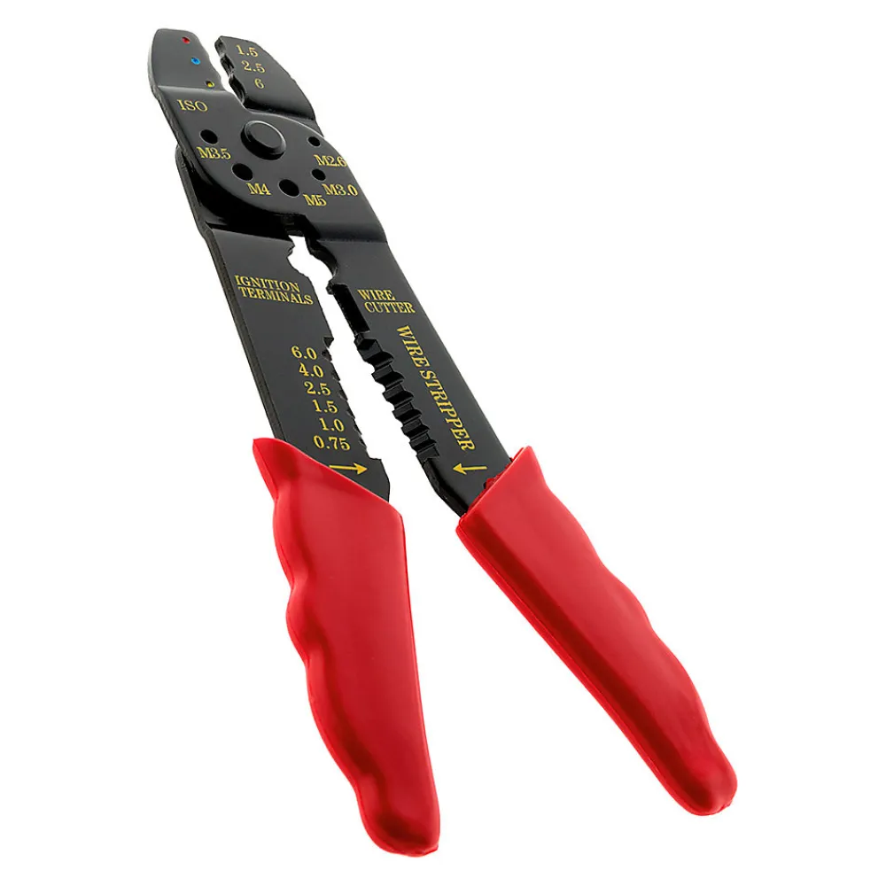 Zenitech Fixation Et Raccordement Du Câble-Lot de 50 cosses assorties + pince à sertir -