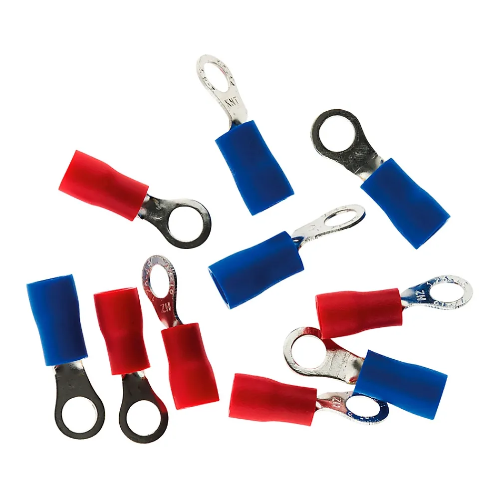 Zenitech Fixation Et Raccordement Du Câble-Lot de 50 cosses assorties + pince à sertir -