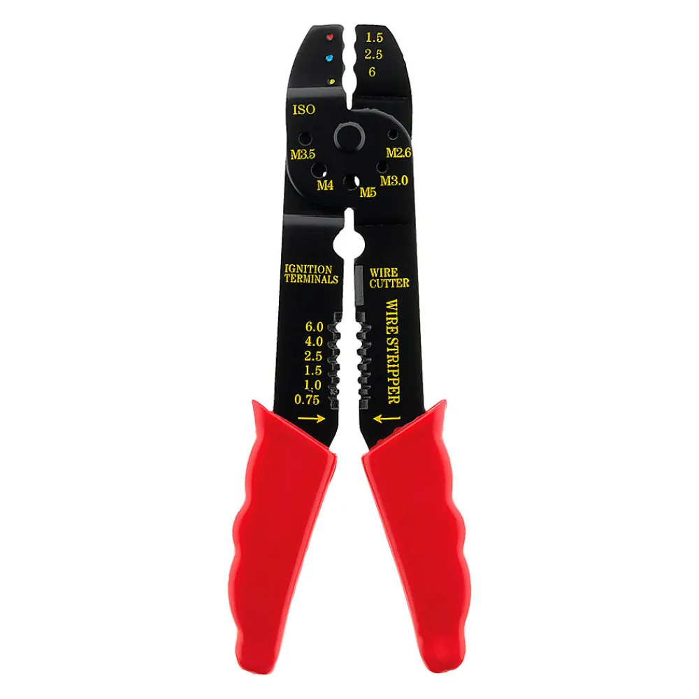 Zenitech Fixation Et Raccordement Du Câble-Lot de 50 cosses assorties + pince à sertir -