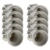 Zenitech Lot de 200 douilles de chantier E27 - Blanc -