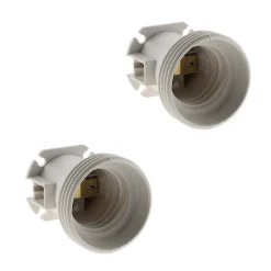 Zenitech Lot de 10 douilles de chantier E27 sans bague -