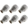 Zenitech Lot de 10 douilles orientables E27 - Blanc -