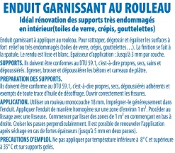 Semin Lot de 5 Enduits Garnissant au Rouleau , Rénovation des Supports très Endommagés, Seau de 10 kg