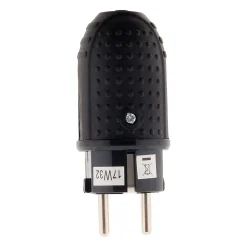 Zenitech Lot de 10 fiches caoutchouc mâles 16A 2P+T -