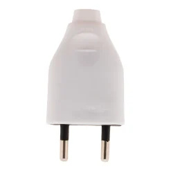 Zenitech Lot de 10 fiches mâles 2P 6A - Blanc -