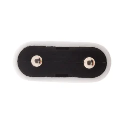 Zenitech Lot de 10 fiches mâles 2P 6A - Blanc -