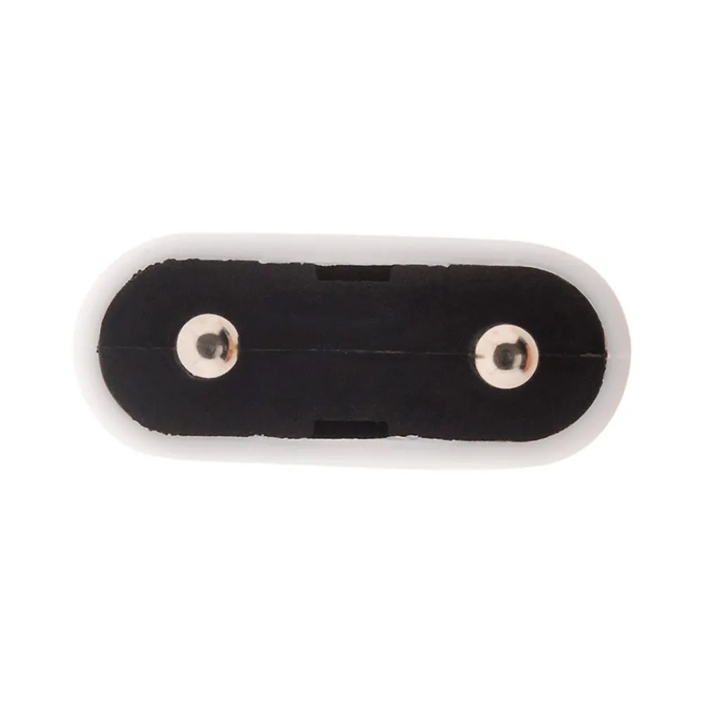 Zenitech Lot de 10 fiches mâles 2P 6A - Blanc -