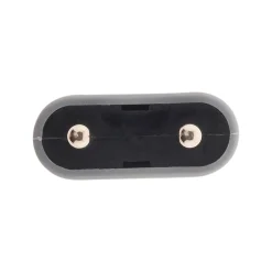 Zenitech Lot de 10 fiches mâles 2P 6A - Gris -