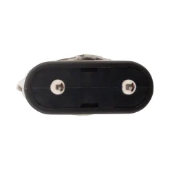 Zenitech Lot de 10 fiches mâles 2P 6A latérales - Noir -