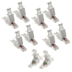 Zenitech Fiche Électrique-Lot de 100 fiches RJ45 CAT 6 sans outil -