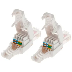 Zenitech Fiche Électrique-Lot de 100 fiches RJ45 CAT 6 sans outil -