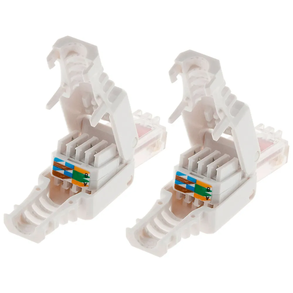 Zenitech Fiche Électrique-Lot de 100 fiches RJ45 CAT 6 sans outil -