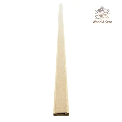 Wood&Sens Moulure, Goulotte Et Plinthe-Lot de 10 Goulottes MDF Passes-câbles à couvercle, L.2.44 m x H.5.5 cm, Ep. 18 mm