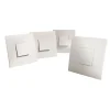 Diall Lot de 4 interrupteurs va-et-vient blanc