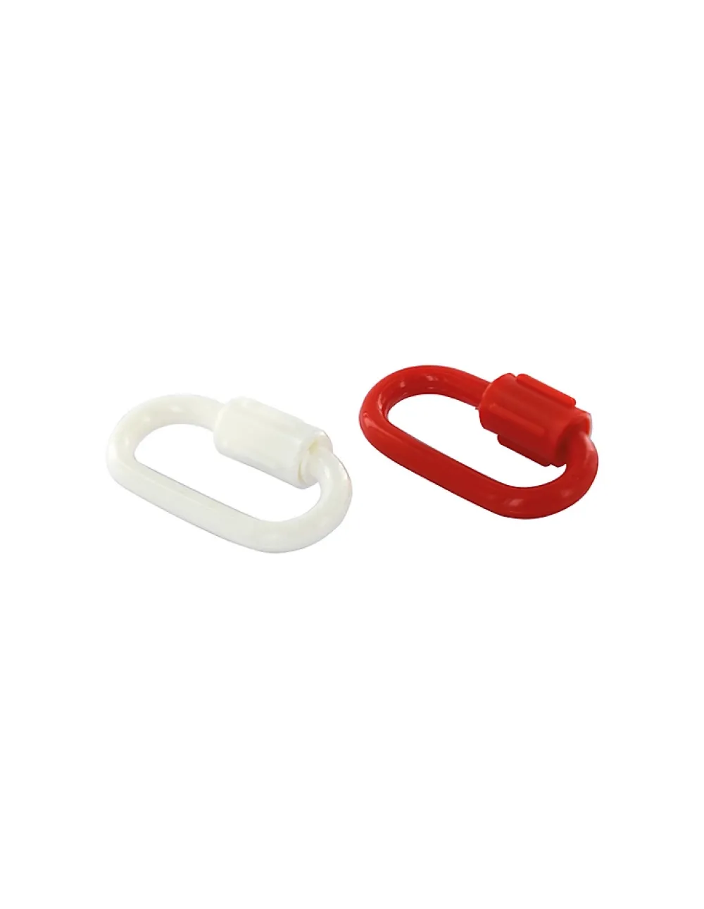 Thirard Chaîne-Lot de 2 maillons rapides 6mm, rouge/blanc -