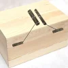 Deko Paumelle De Porte, Meuble Et Fenêtre-Lot de 10 mini charnières vintage en laiton pour meubles, tiroirs, portes, armoires, boîtes à bijoux, 65 x 15 mm, avec 60 vis