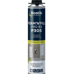 Bostik Mousse Expansive-Lot de 24 Mousses expansives PU pistolable P305 Foam'n'Fill Pro B3 750ml