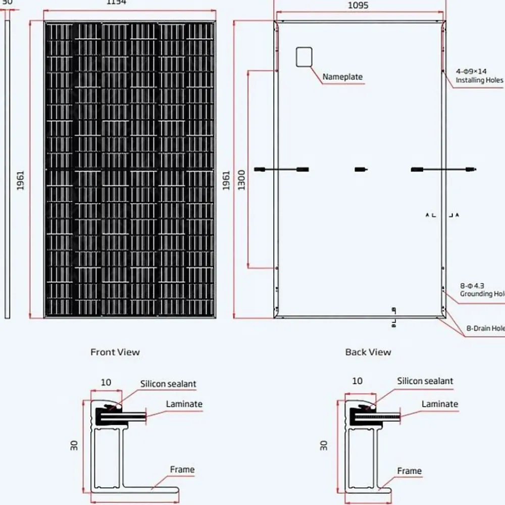 Trina Solar Lot de 4 Panneaux solaires 500Wc TrinaSolar Bifacial - Bi-verre