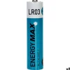 5Five Pile Aaa|Pile Lr03-Lot de 8 piles alcaline LR03 - Bleu-