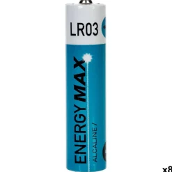 5Five Pile Aaa|Pile Lr03-Lot de 8 piles alcaline LR03 - Bleu-