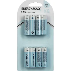 5Five Lot de 8 piles alcaline LR6 - Bleu-