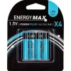 5Five Lot de 4 piles Power Plus LR03 avec - Bleu foncé-