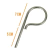 Linxor Piton À Visser-Lot de 5 pitons P Standard en inox 12 cm -