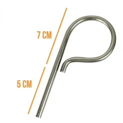 Linxor Piton À Visser-Lot de 5 pitons P Standard en inox 12 cm -