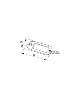 Thirard Lot de 10 portes-étiquettes, couleurs assorties, 50x20mm -