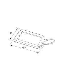 Thirard Accessoire De Corde, Câble Et Chaîne-Lot de 5 portes-étiquettes, vert, 49.5x29mm -