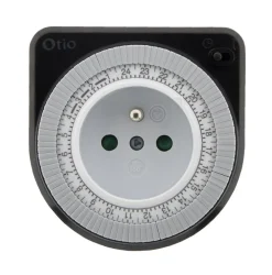 Otio Prise Étanche-Lot de 2 programmateurs mécaniques - Noir -