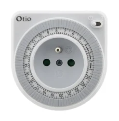 Otio Prise Étanche-Lot de 2 programmateurs mécaniques - Blanc -