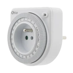 Otio Prise Étanche-Lot de 2 programmateurs mécaniques - Blanc -