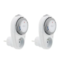 Otio Lot de 2 programmateurs quotidiens T-10 - Blanc -